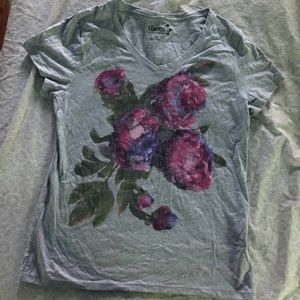 Graphic floral T-shirt